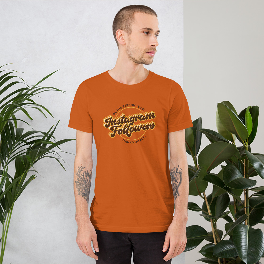 Instagram Followers Short-Sleeve T-Shirt – Chocolate