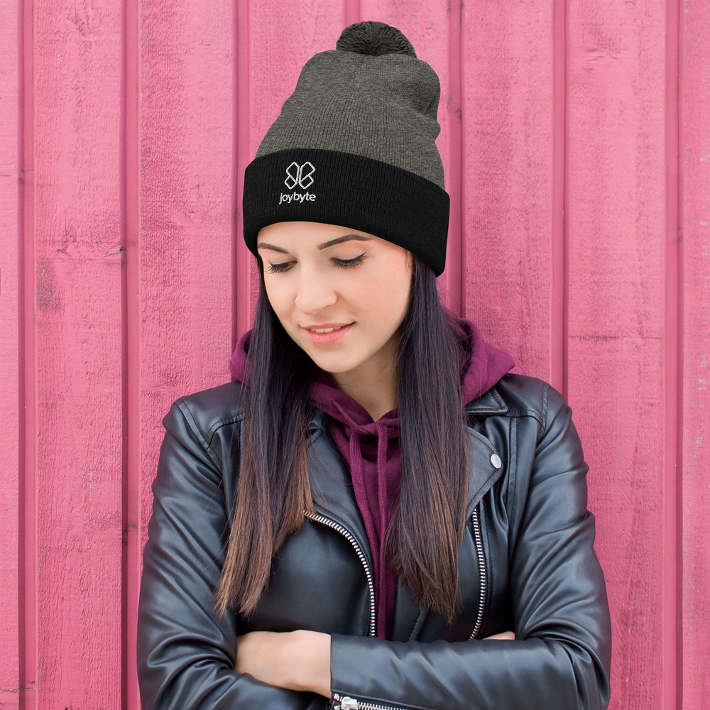 Joybyte Logo Pom-Pom Beanie