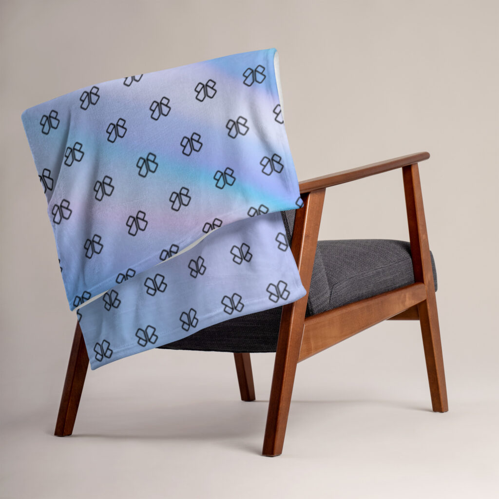 Butterfly Logo Throw Blanket