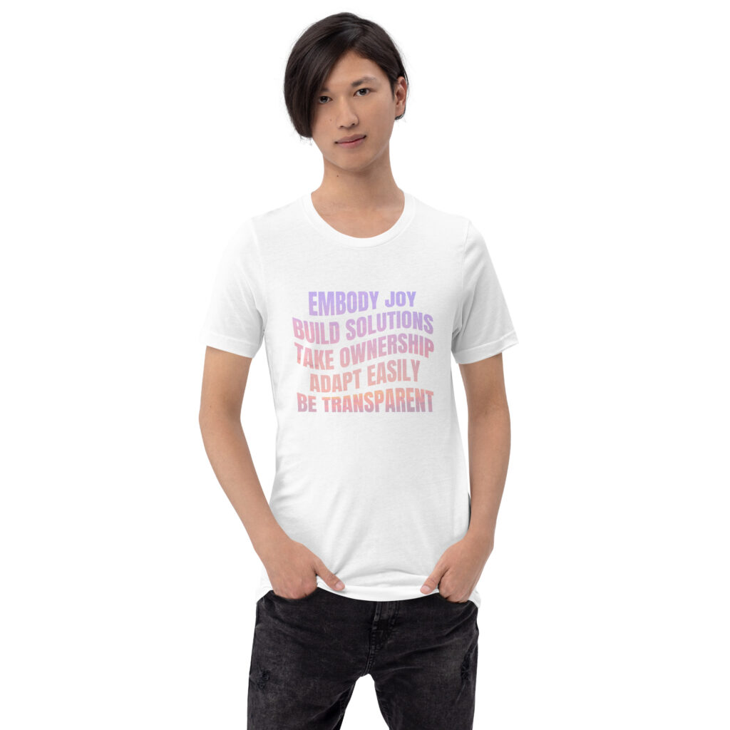 Joybyte Values – Sky – Unisex T-Shirt